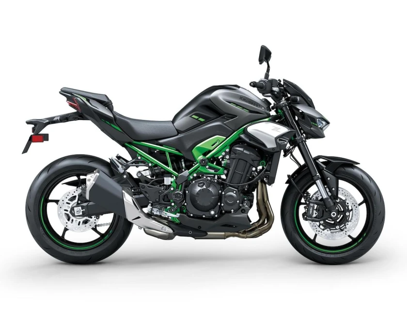 Kawasaki Z900 (70kW) Metallic Moondust Gray / Metallic Spark Black / Candy Lime Green