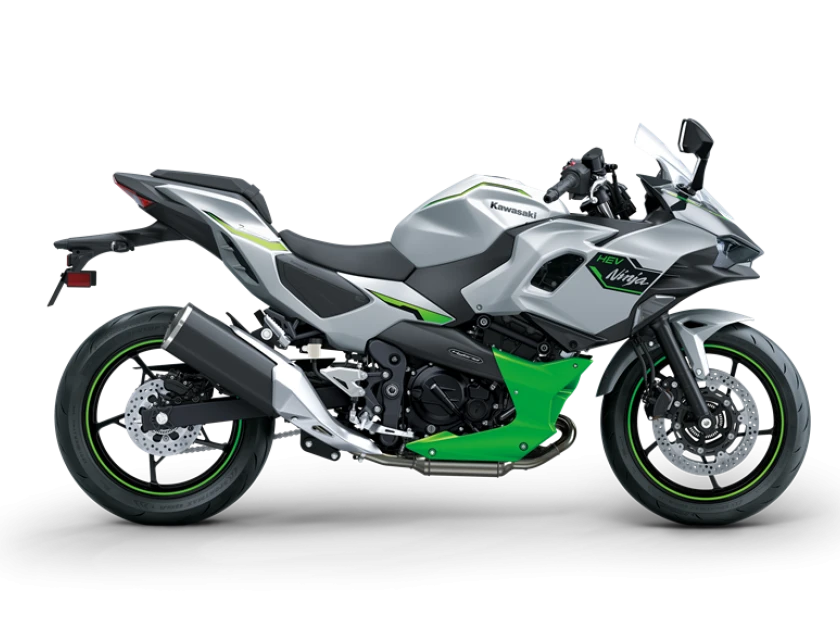 Kawasaki Ninja 7 Hybrid Metallic Bright Silver / Metallic Matte Lime Green / Ebony